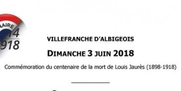 Commémoration du centenaire de la mort de Louis Jaurès - Journée ouverte à tous