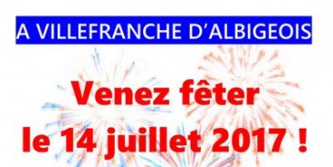 Venez fêter le 14 juillet à Villefranche!