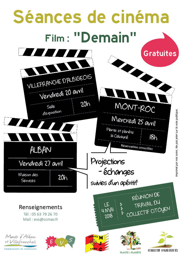 Espace de Vie Sociale (EVS) : projection du film "Demain" 