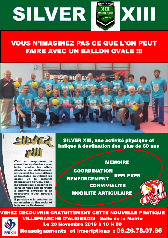 Activité SILVER XIII à Villefranche d'Albigeois