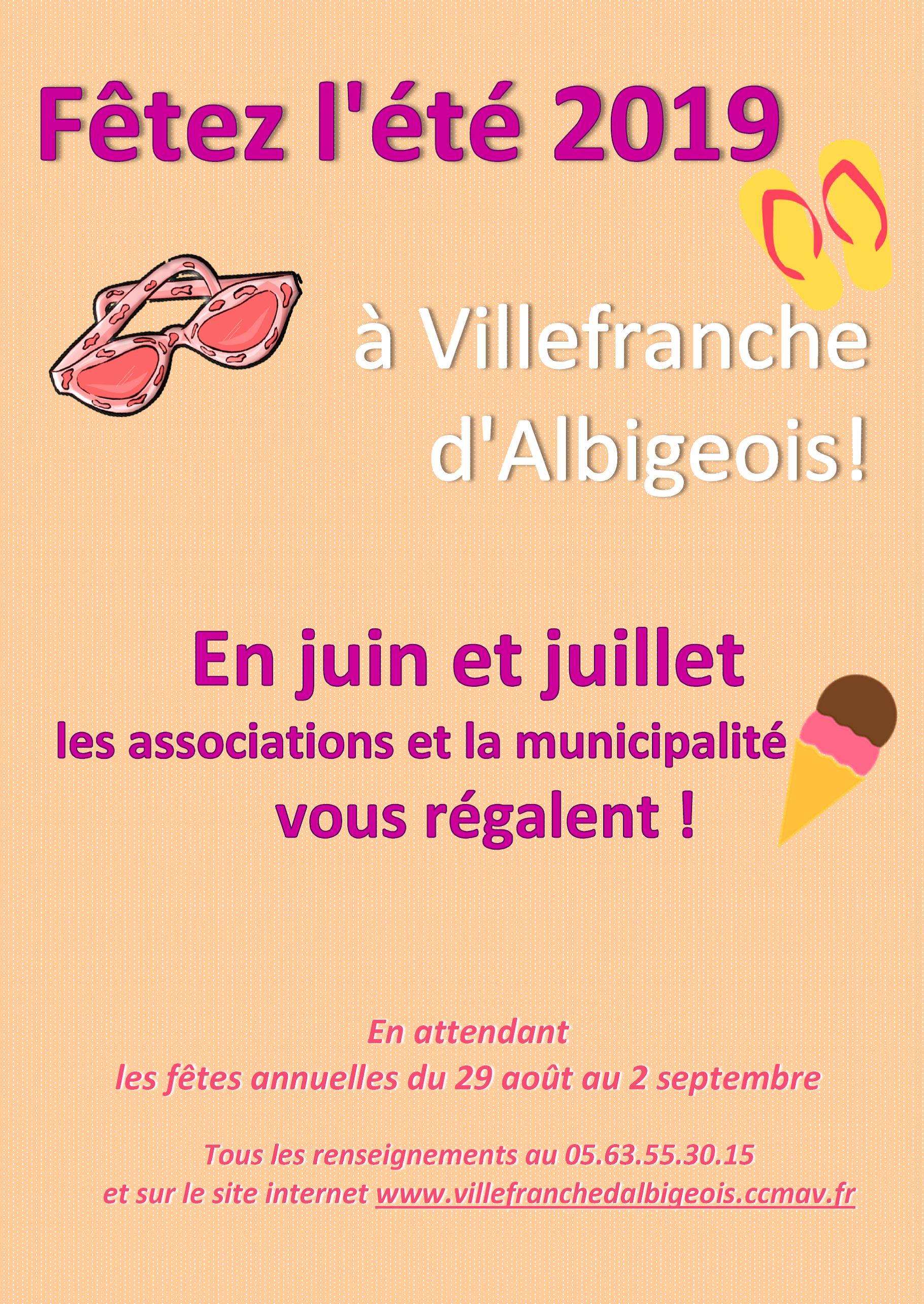 Fêtez l'été 2019 à Villefranche d'Albigeois