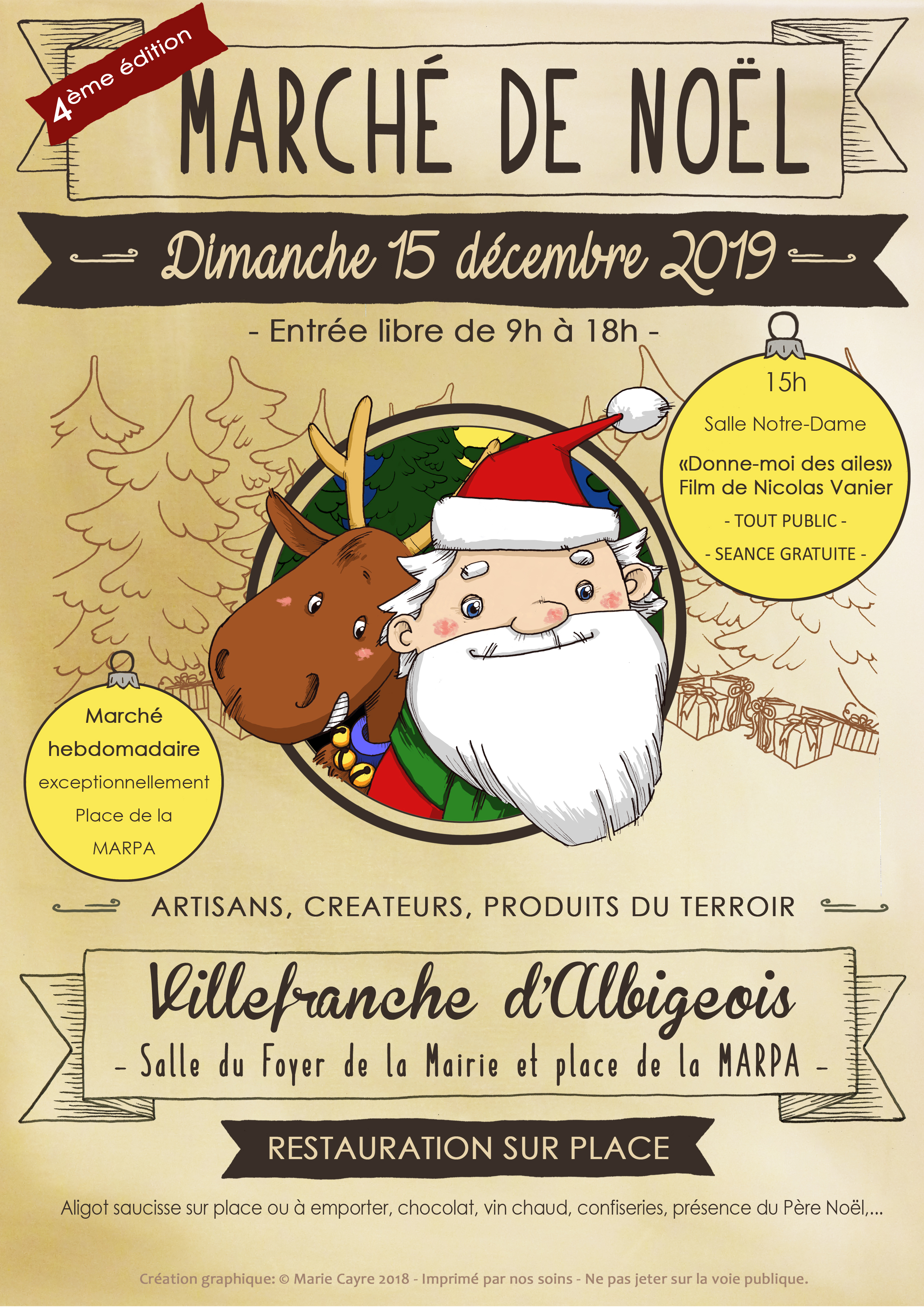 4ème édition du Marché de Noël des créateurs, artisans et producteurs