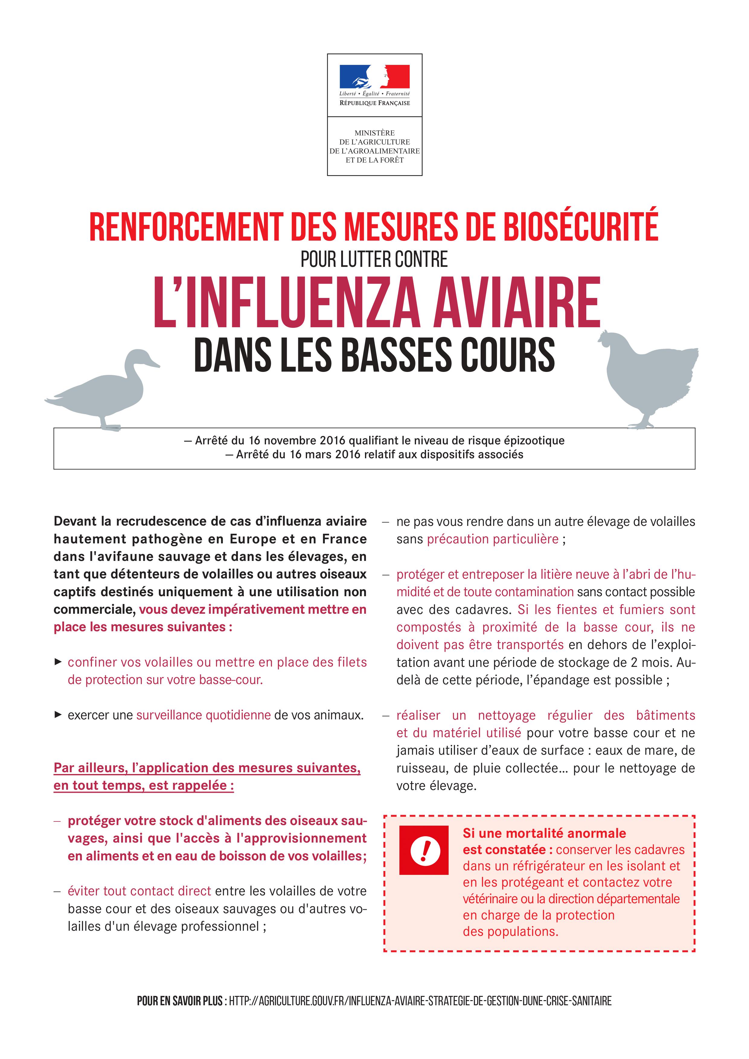 INFLUENZA AVIAIRE