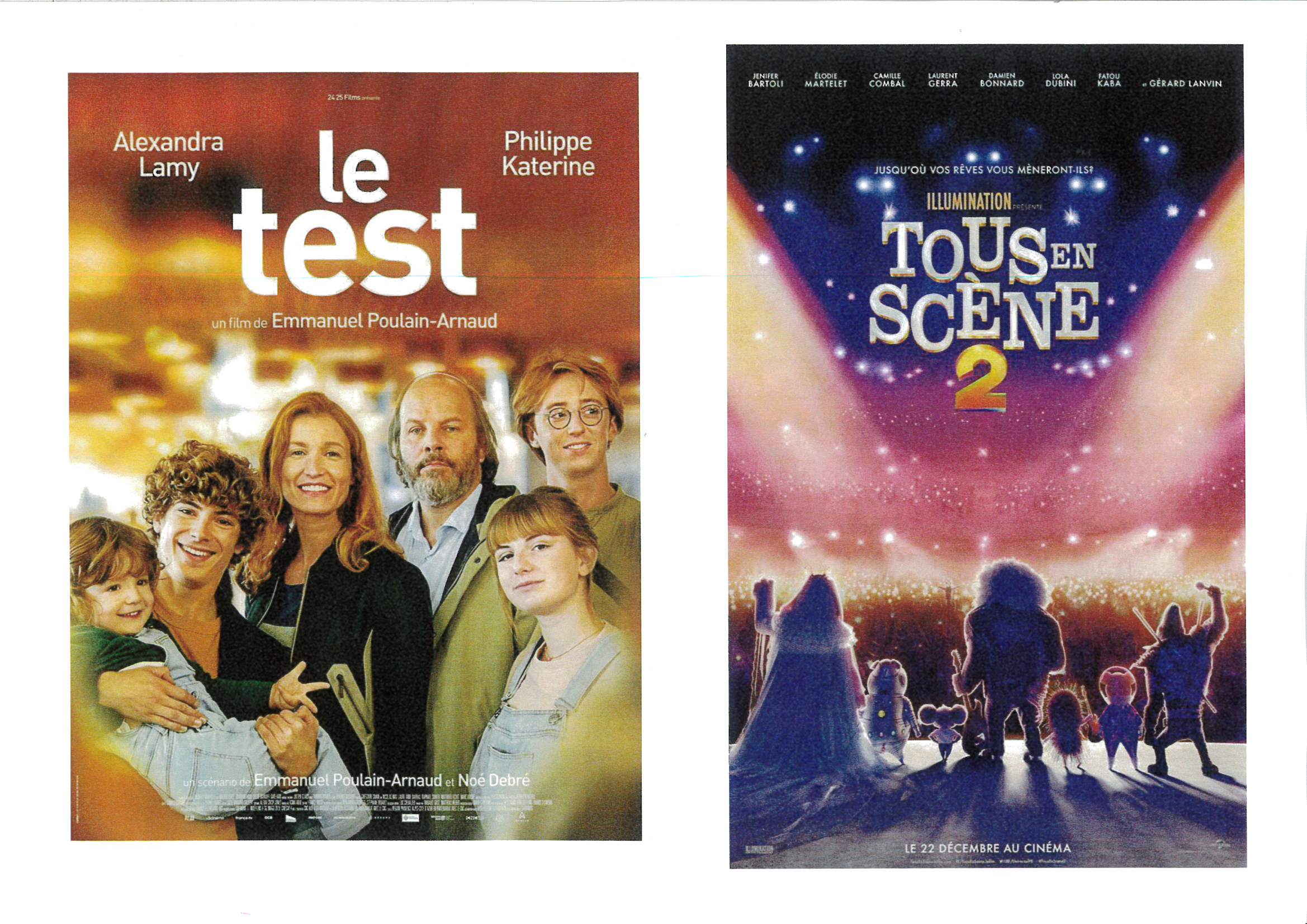 Films à l'affiche en Février