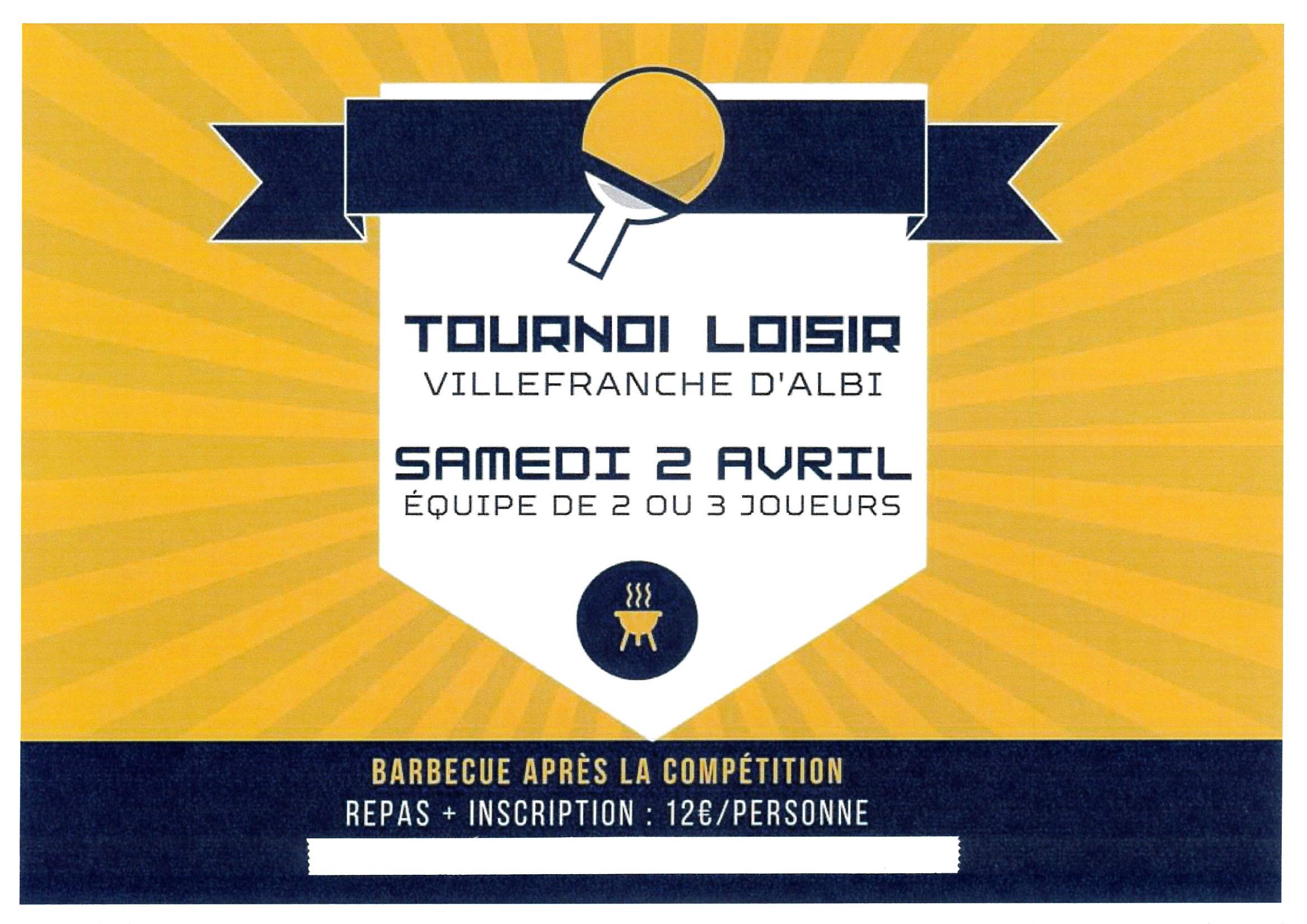 TOURNOI DE PING PONG