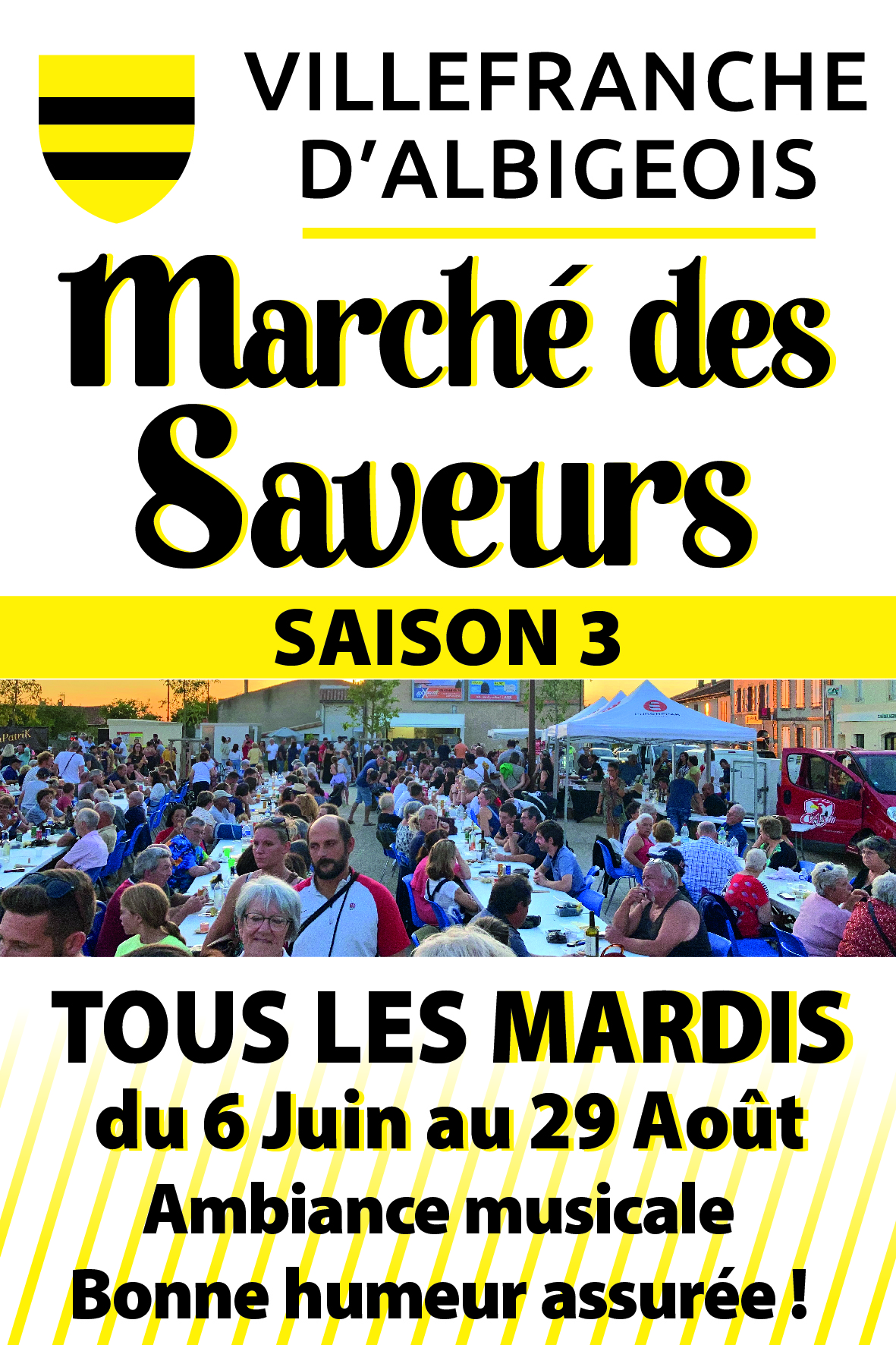 Marché des saveurs à Villefranche d'Albigeois